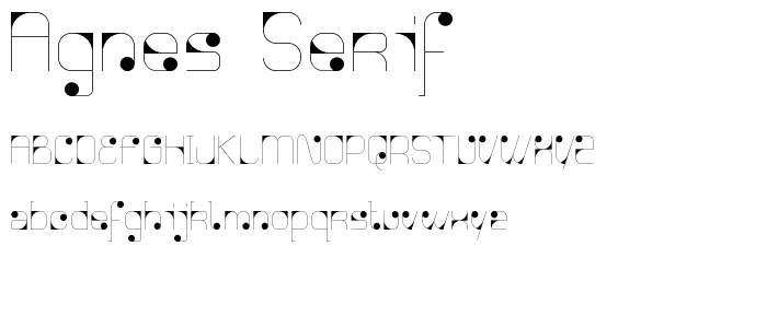Agnes serif font